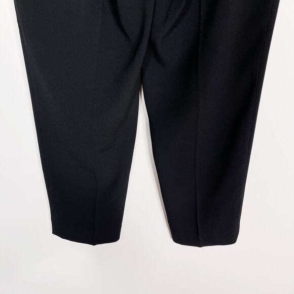 Aritzia Babaton 4 Black Atelier Cohen Pants Cropped Pull On Dress Pant Pockets - Picture 6 of 12